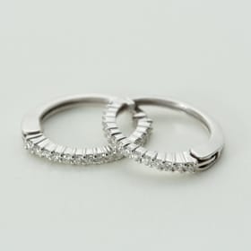 K18WG ピアリング E4670 0.20ct