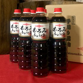 【九州・小倉・本醸造こいくち醤油】もろみ醤油1.0Ｌ×6本セット