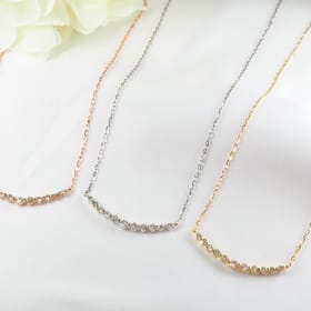 0.50ctグラデーションダイヤモンド ラインネックレス