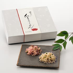 料亭のご馳走「紅白ちりめん」