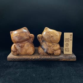 屋久杉　萬福招き猫