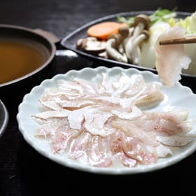 海鮮しゃぶしゃぶ　おまかせ旬魚2種盛り