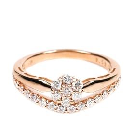 K18PG ダイヤ 0.5CT リング
