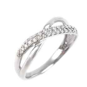プラチナ　ダイヤ　リング　パヴェ 0.2CT