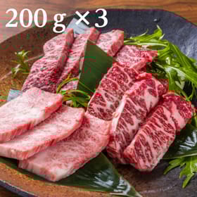 【焼肉食べ比べ3種】仙台牛ザブトン・トモサンカク・マルシン　各200g