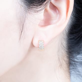 K18 ピアリング LE358 0.64ct