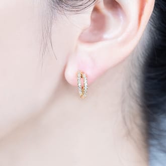 K18 ピアリング LE995 0.40ct