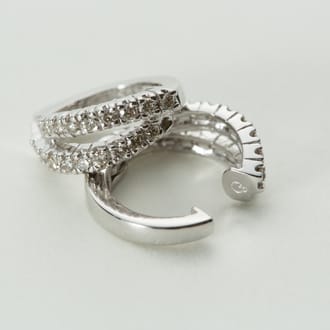 K18WG ピアリング LE995 0.40ct