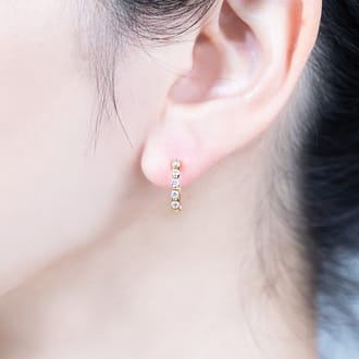 K18 ピアリング LE346 0.34ct