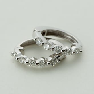 K18WG ピアリング LE346 0.34ct