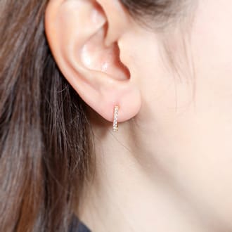 K18 ピアリング E4261 0.20ct