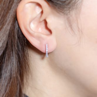 Pt900 ピアリング E4263 0.40ct