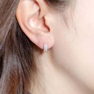 K18 ピアリング K125EG 0.48ct
