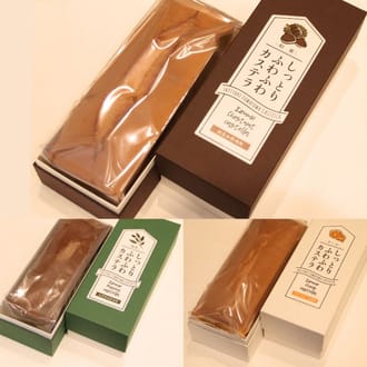 出雲のカステラ3種セット（チーズ・抹茶バター・マロン）