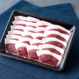 平戸いのししモモ肉 優2mmスライス 200g 焼肉・すき焼き・ しゃぶしゃぶ・牡丹鍋用 猪肉