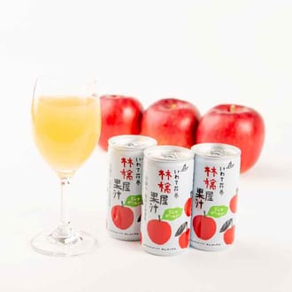 100年続く果樹園の旬摘みりんごジュース【ジョナゴールド】 195ｇ缶×30本入