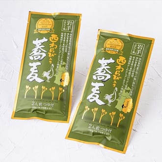 西わらび入り蕎麦 ＆ 山菜ミックスセット（大）【めいぶつチョイス限定】