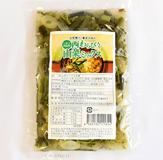 西わらび入り蕎麦 ＆ 山菜ミックスセット（大）【めいぶつチョイス限定】