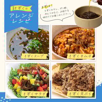 食べ方色々♪  塩漬け 天然石垣島もずく　たっぷり450g×5パック（もずくのタレ1本付) TS-2