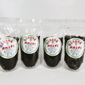 石垣島天然もずく220g×4パック（合計880g）＋もずくタレ（340ml）