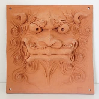 沖縄の守り神オリジナルシーサー（壁面シーサー）