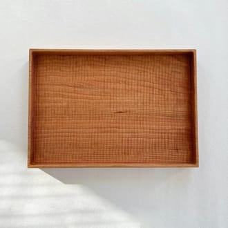 さくら深四角盆(大)