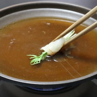 海鮮しゃぶしゃぶ　おまかせ旬魚2種盛り