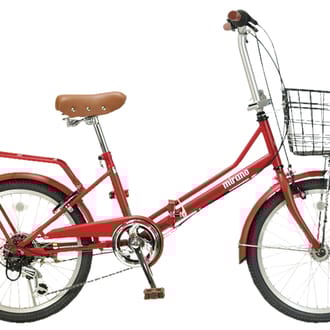 防災対応２０型ノンパンク６段変速オートライト折りたたみ自転車　Mホワイト