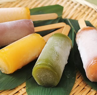松山堂の葛アイス10本セット（いちご、みかん、抹茶、あずき、季節のフルーツ各2本）