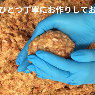 【自家製】仙台牛・国産牛入り手ごねハンバーグステーキ 85g×20個