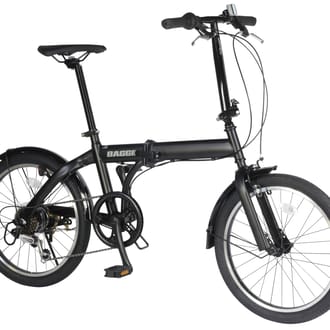 防災対応２０型ノンパンク６段変速折りたたみ自転車２０６Ⅲ　Mブラック