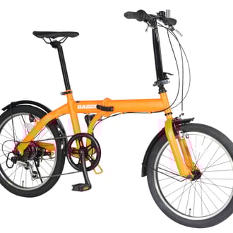 防災対応２０型ノンパンク６段変速折りたたみ自転車２０６Ⅲ　レッド／ブルー