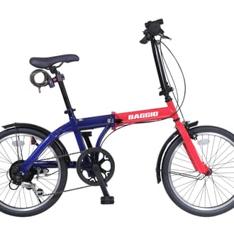 防災対応２０型ノンパンク６段変速折りたたみ自転車２０６Ⅲ　Mブラック