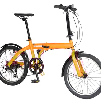防災対応２０型ノンパンク６段変速折りたたみ自転車２０６Ⅲ　Mオレンジ