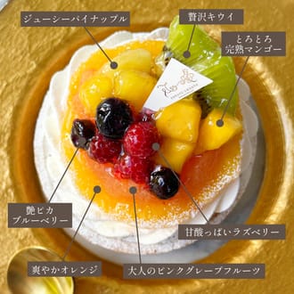 7種のフルーツチーズタルト18㎝