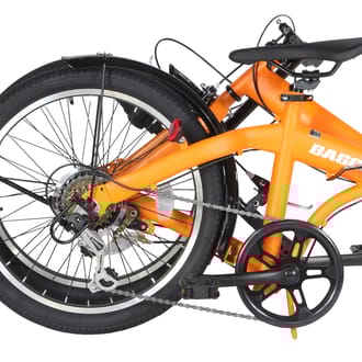 防災対応２０型ノンパンク６段変速折りたたみ自転車２０６Ⅲ　Mオレンジ