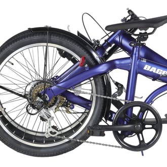 防災対応２０型ノンパンク６段変速折りたたみ自転車２０６Ⅲ　Mブルー