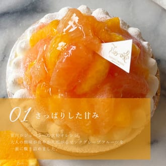 オレンジ＆ピンクグレープフルーツチーズタルト18㎝