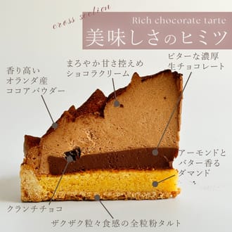 ５層で味わう大人のリッチチョコタルト18㎝