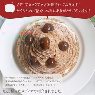 モンブラン好きさのための濃厚モンブランチーズタルト18㎝