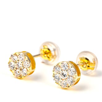 K18 ダイヤ ピアス DIA トータル 0.40CT