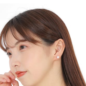 プラチナ900 ダイヤ ピアス DIA トータル 0.4CT