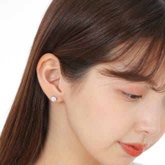 プラチナ900 ダイヤ ピアス DIA トータル 0.4CT
