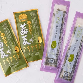 西わらび山盛りそばセット