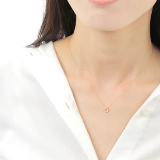 Ｋ18馬蹄ラッキーセブンペンダント