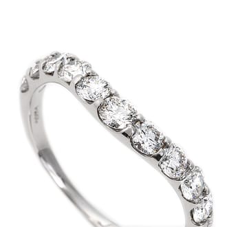 1.0ct　ウェーブ　ダイヤ　リング