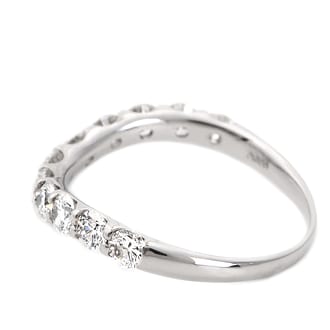 1.0ct　ウェーブ　ダイヤ　リング