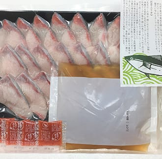豊後絆屋のかぼすブリしゃぶセット 切身350g（だしスープ付）