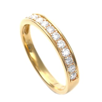 K18 DIA RING 0.3CT 一文字リング
