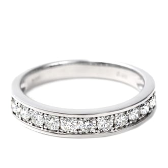プラチナ ダイヤ 0.5CＴ 一文字リング